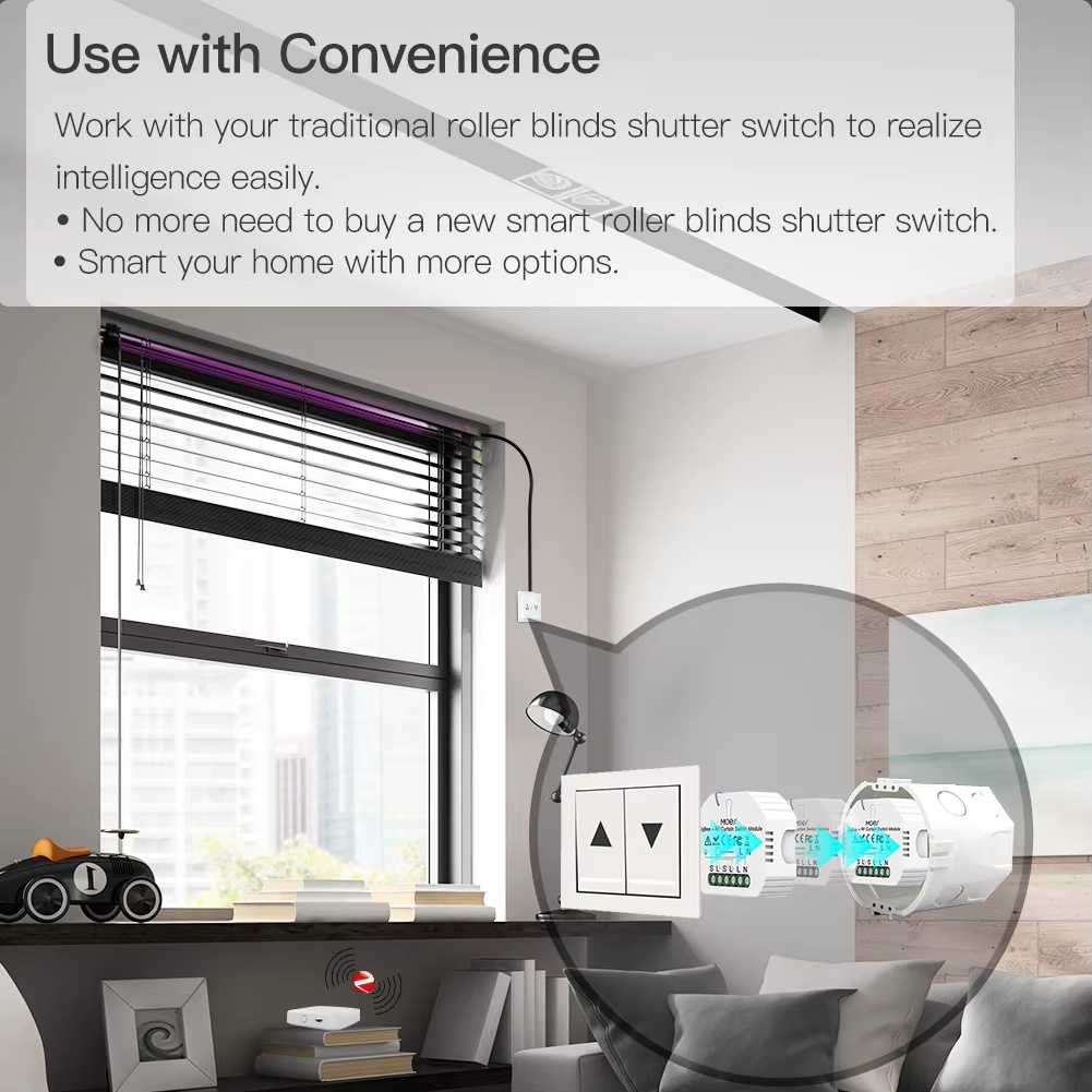 MOES ZigBee Smart RF433 Curtai - Smart Home Blinds review and price