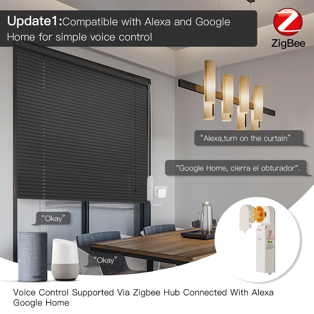 MOES ZigBee Smart DIY Motorize - Smart Home Blinds review and price