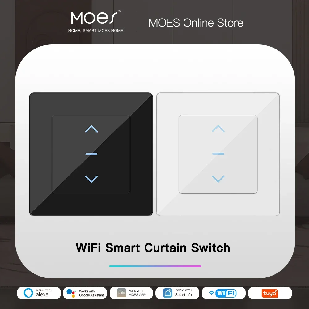 MOES Touch Design WiFi Smart C - Smart Home Blinds review and price