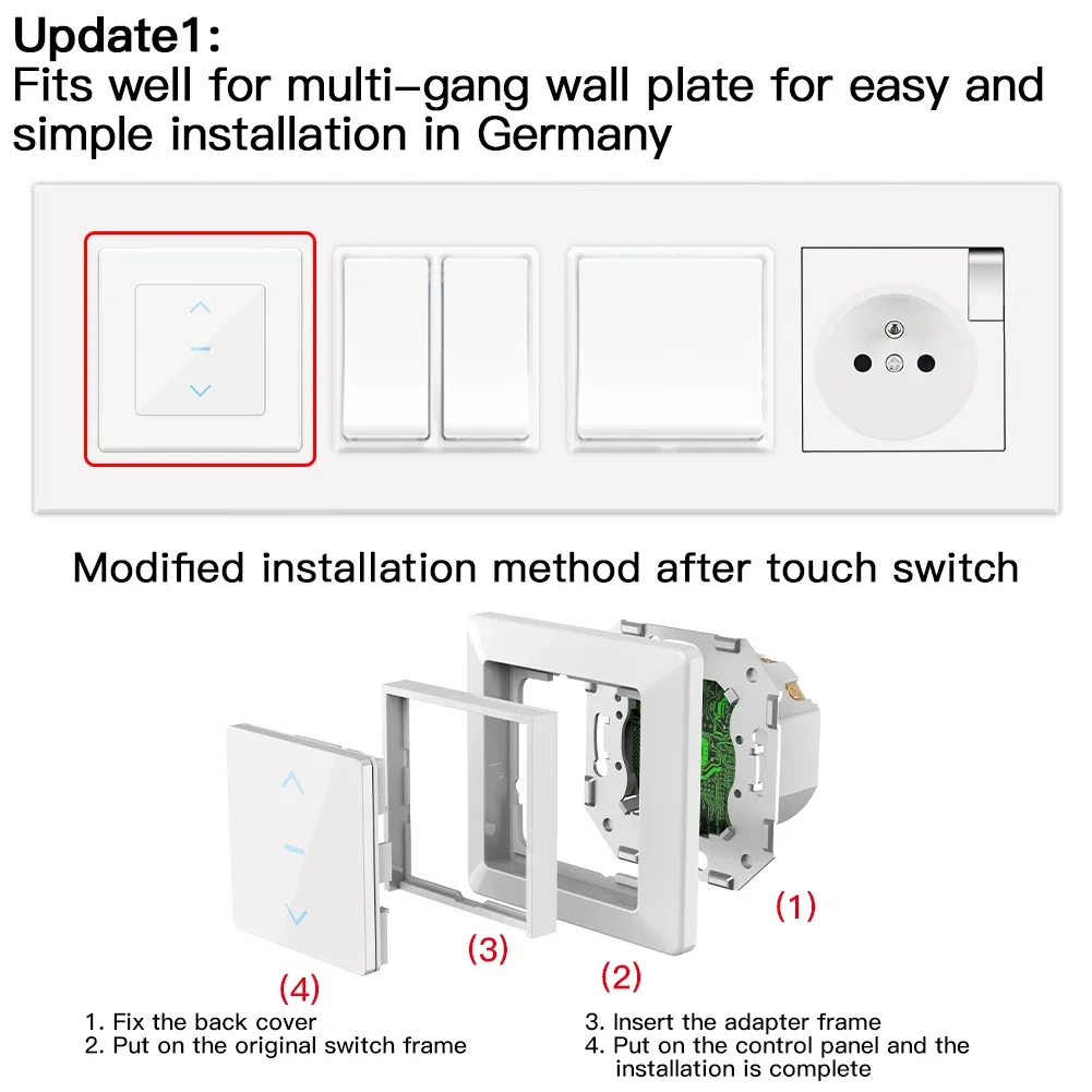 MOES Touch Design WiFi Smart C - Smart Home Blinds review and price