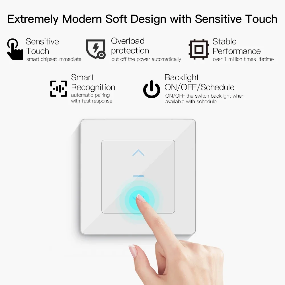MOES Touch Design WiFi Smart C - Smart Home Blinds review and price