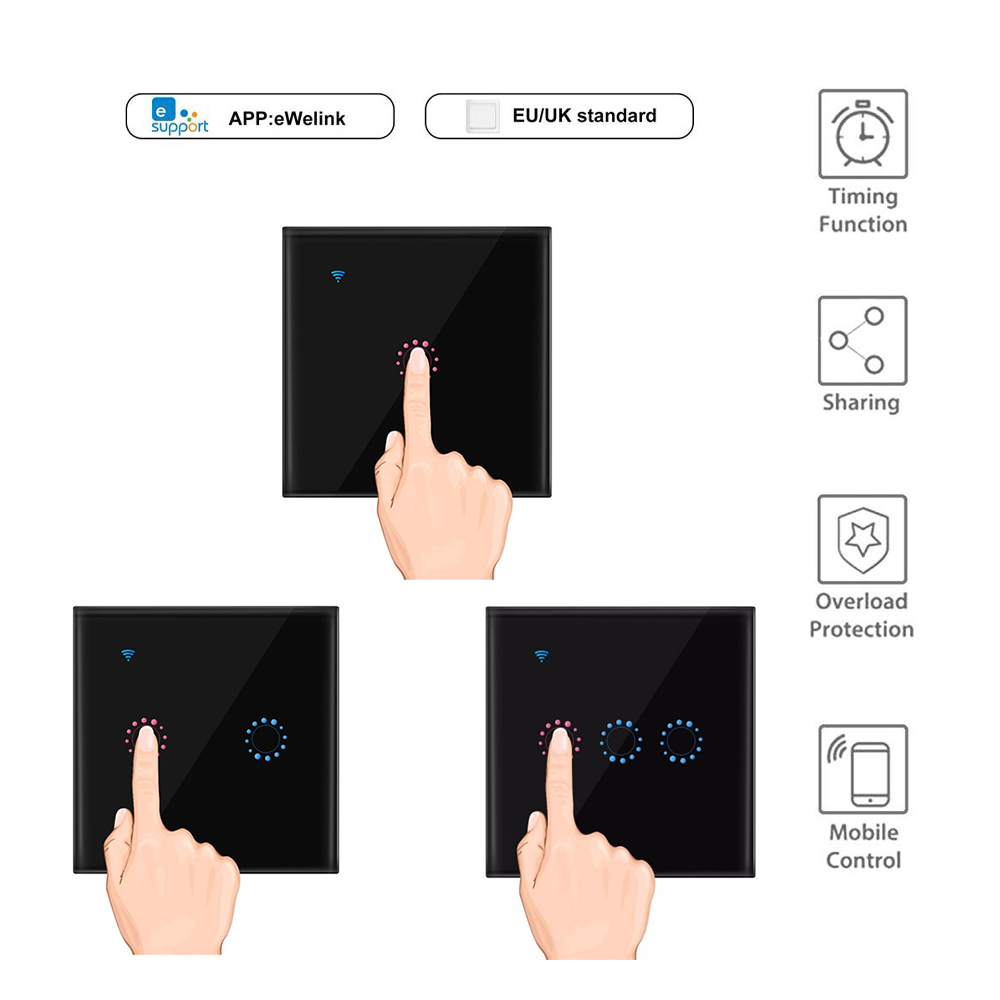 WiFi Smart Switch 10A 2200W/Ga - Smart Home Lighting Control review and price