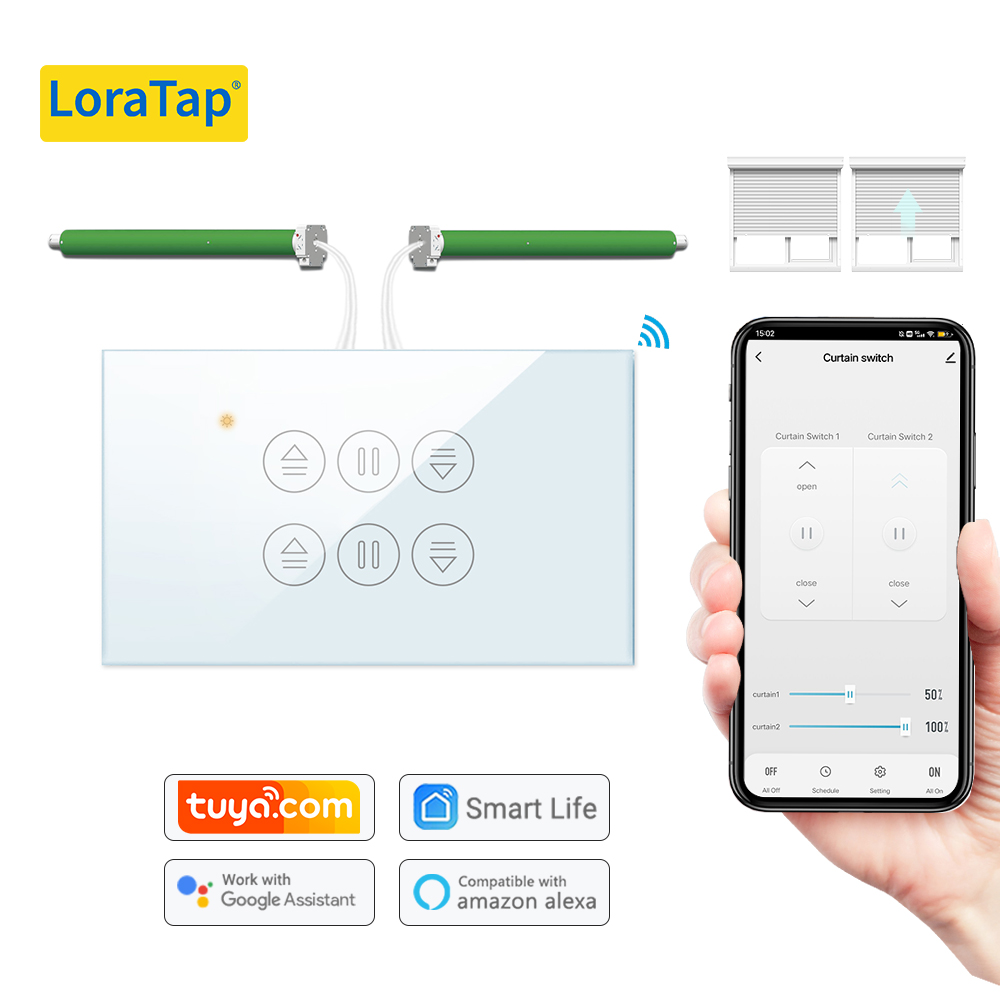 LoraTap Tuya US Curtain Switch - Smart Home Blinds review and price