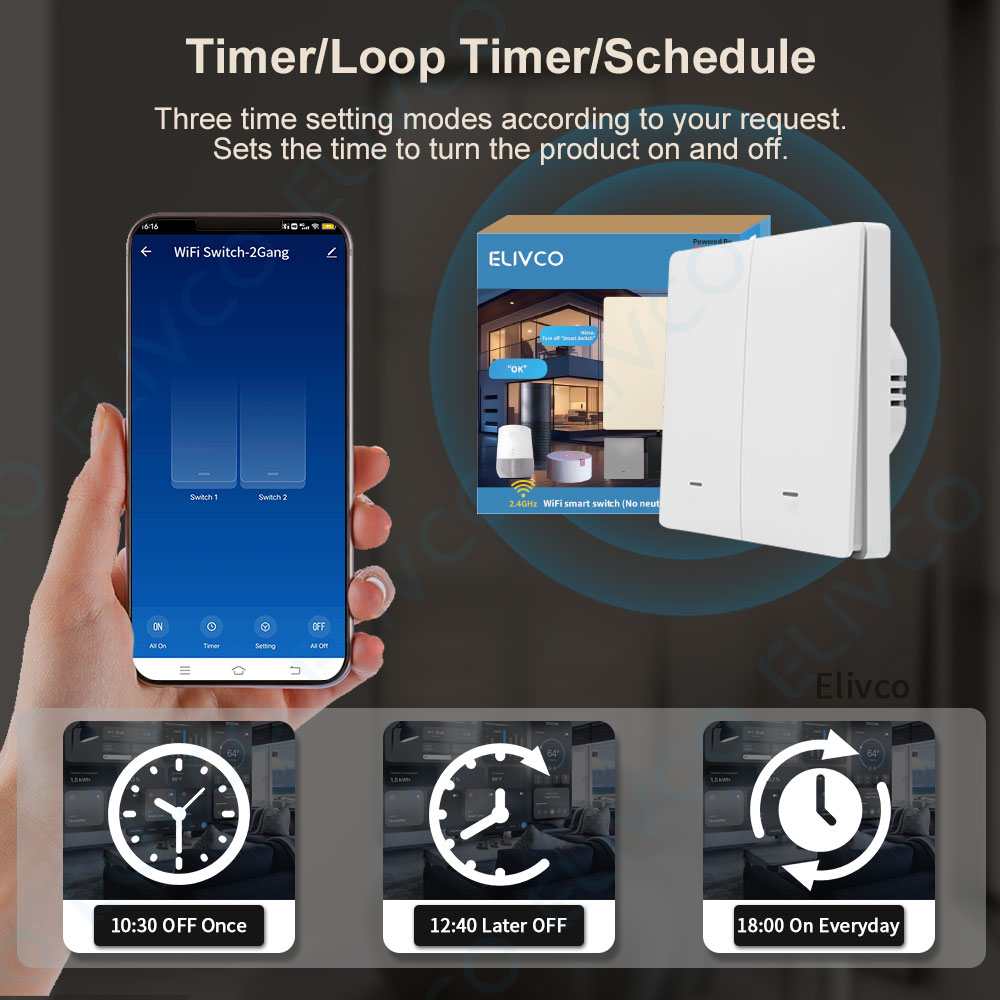 Tuya Wifi Smart Switch No Neut - Smart Home Lighting Control review and price