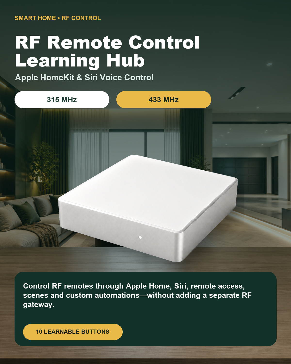 315/433MHz RF Remote Control L - Smart Home Hub Samsung review and price