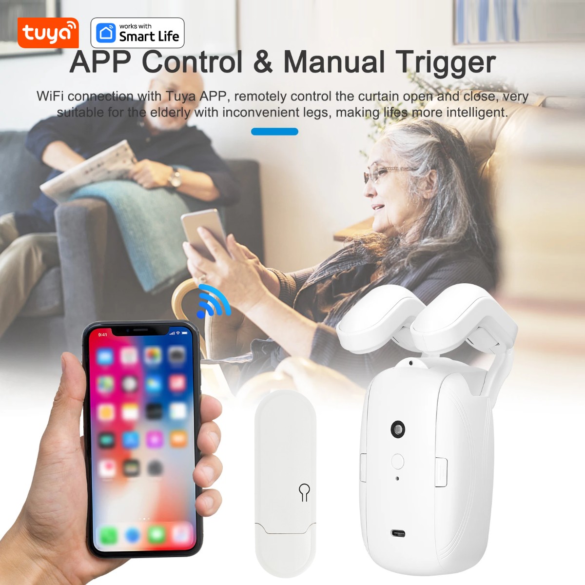 1/2PCS Tuya Smart WiFi Curtain - Smart Home Blinds review and price