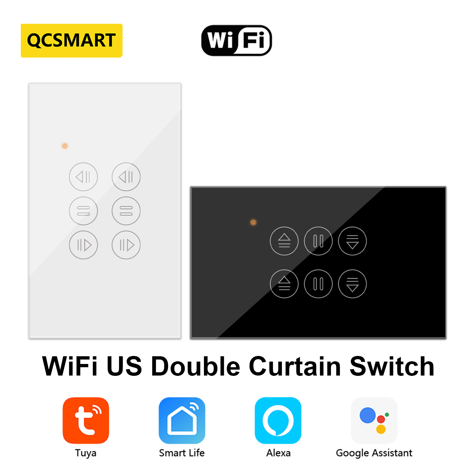 QCSMART WiFi Double Curtain US - Smart Home Blinds review and price