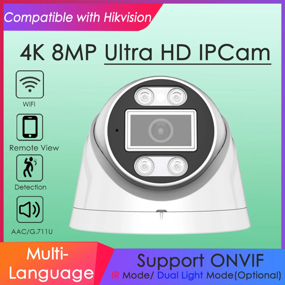 4K 8MP Wifi Wireless IP Camera - Smart Home Hikvision review and price