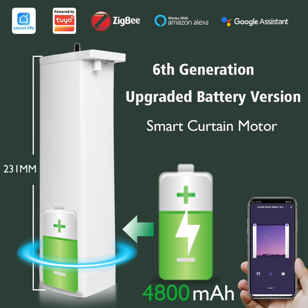 Tuya Battery Electric Curtain  - Smart Curtain Robot review and price