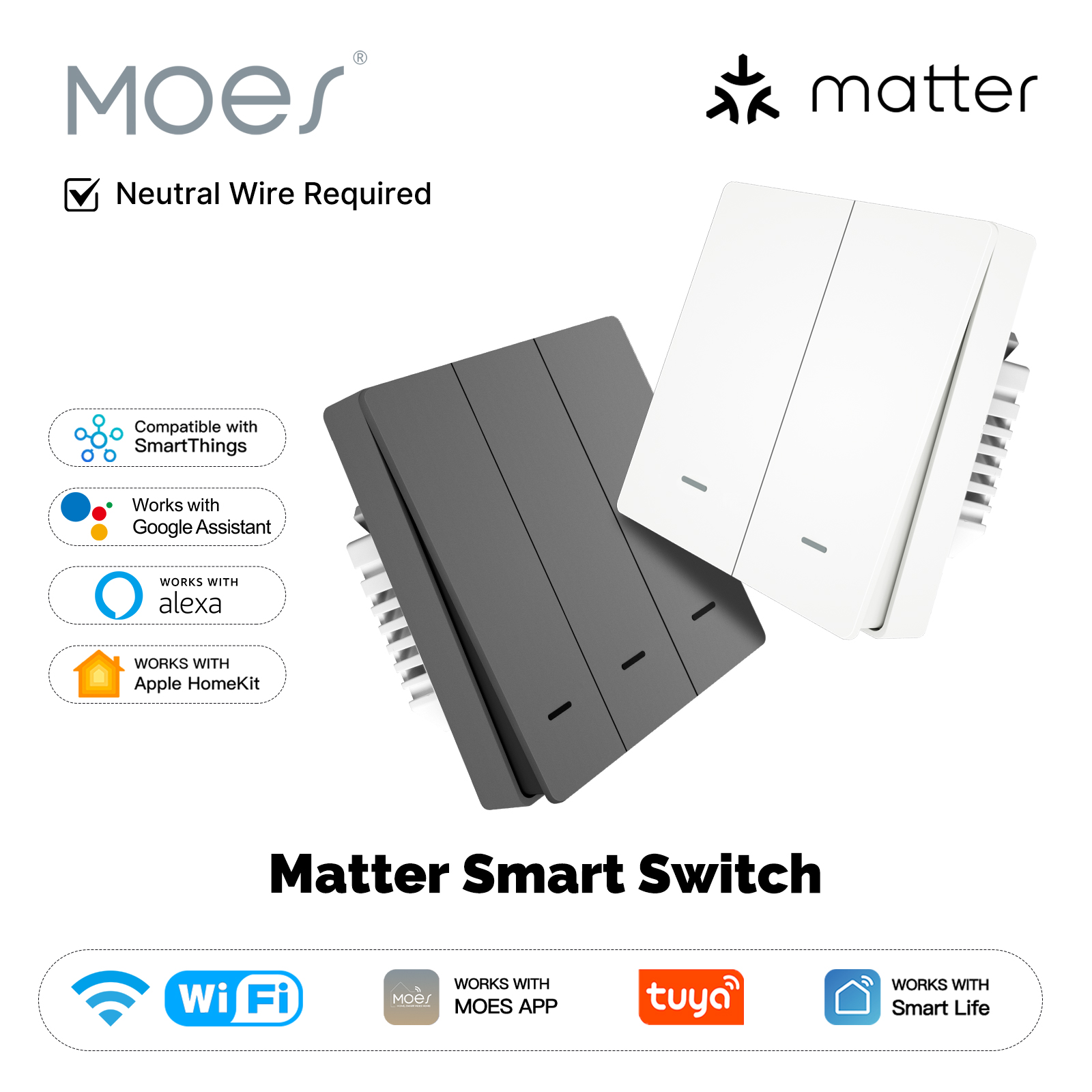 MOES Matter Tuya WiFi Smart Li - Smart Home Lighting Control review and price