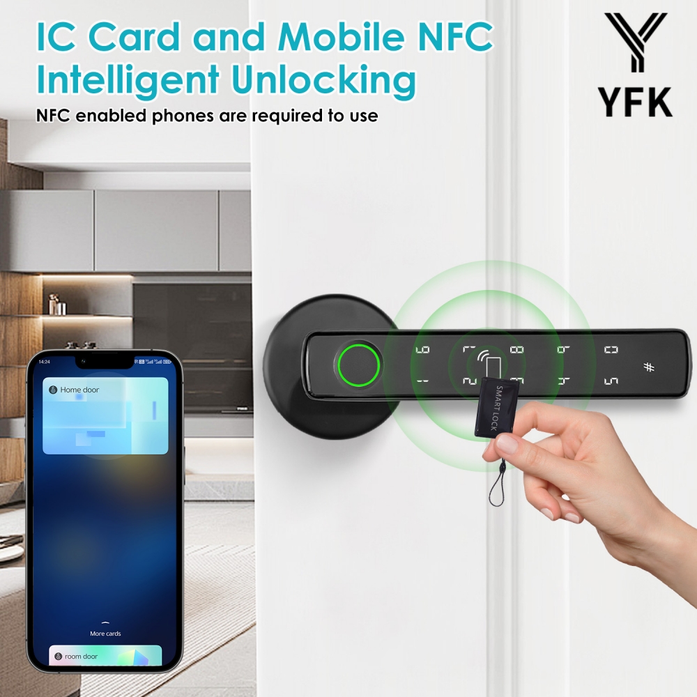 YFK Tuya 5-in-1 Smart Door Han - Smart Home Interior review and price