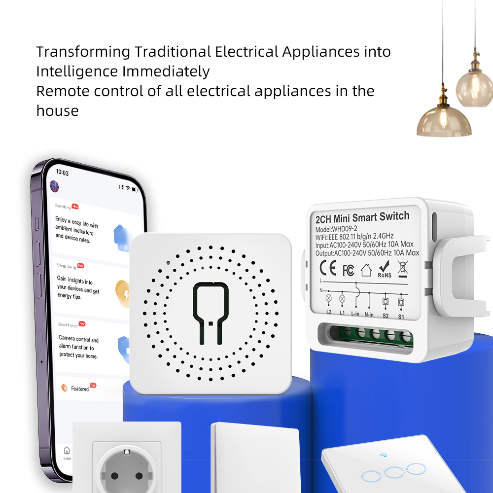 2 Way Tuya Smart Switch 2Gang  - Smart Home Lighting Control review and price