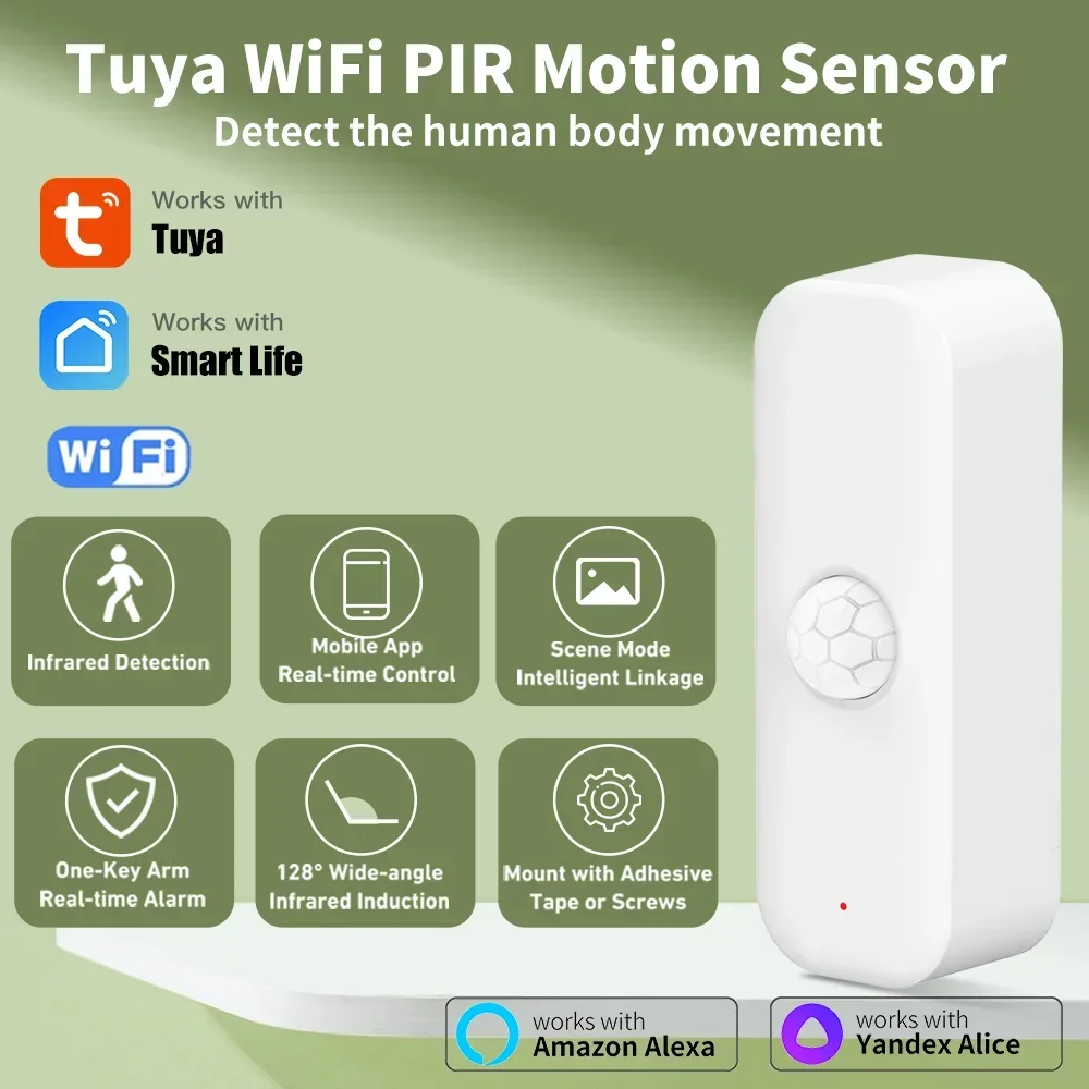 Tuya WiFI Motion Sensor PIR Sm - Smart Home Wiser review and price