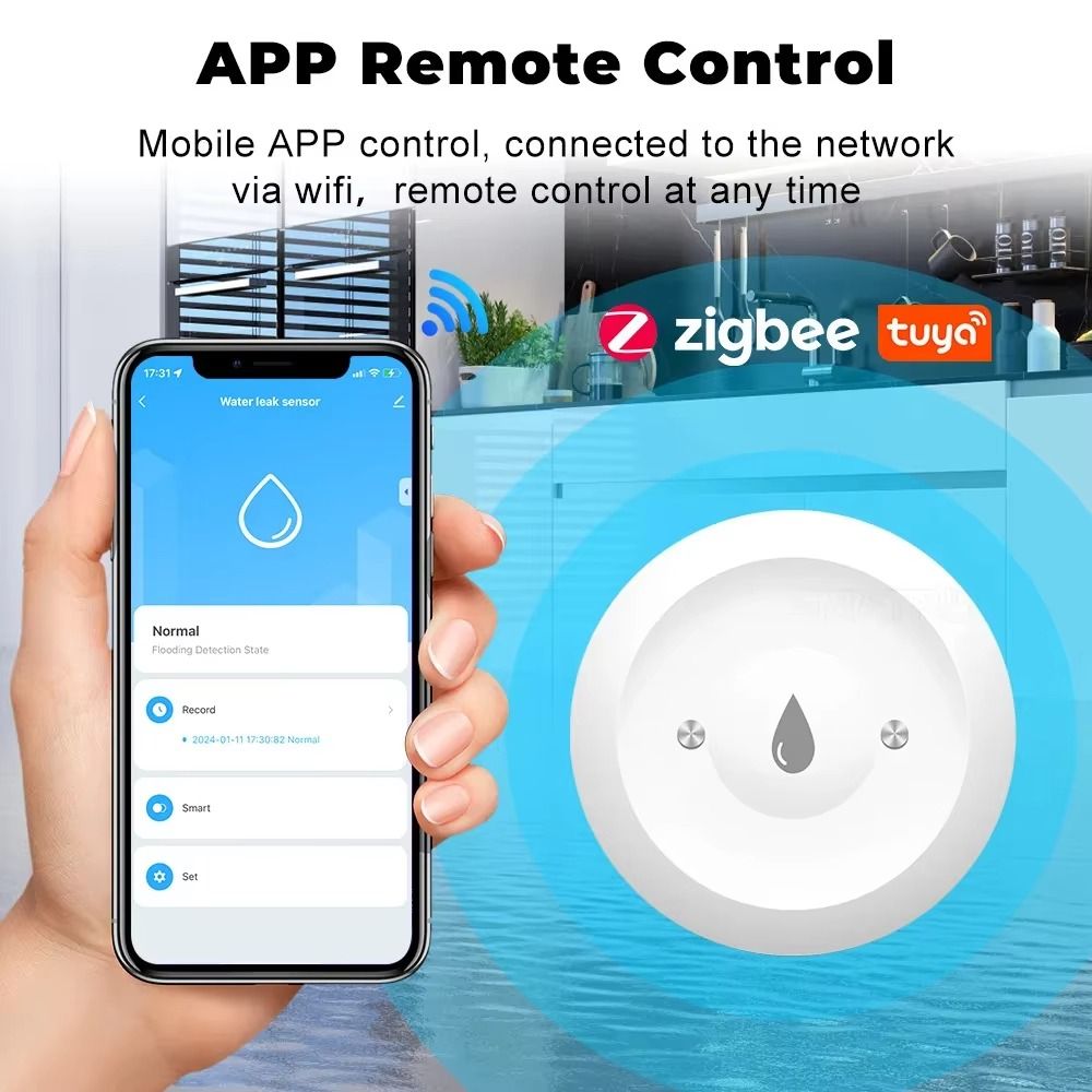 Alarm Function ZigBee Water Se - Smart Home Zigbee 3.0 review and price