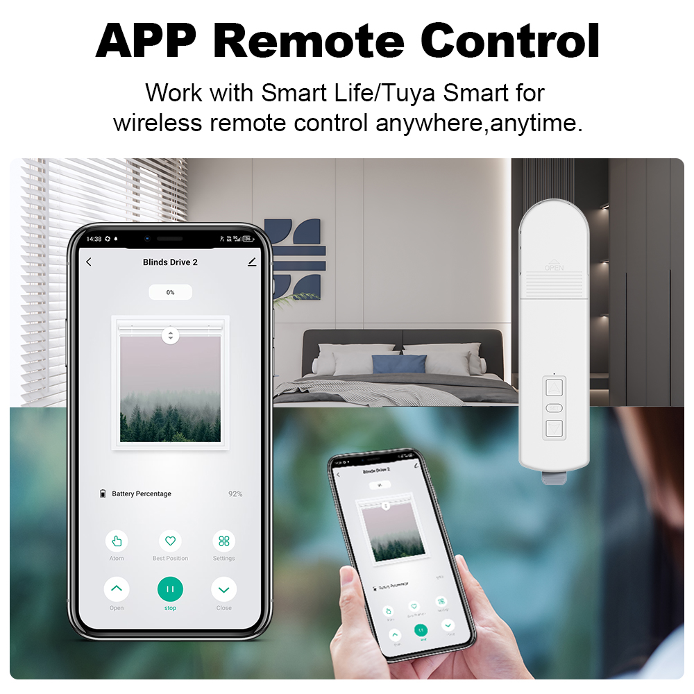 MANHOT WiFi/Zigbee Smart Rolle - Smart Home Blinds review and price