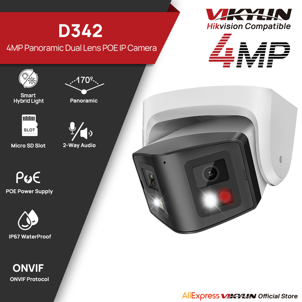 Vikylin 4MP Panoramic Dual Len - Smart Home Hikvision review and price