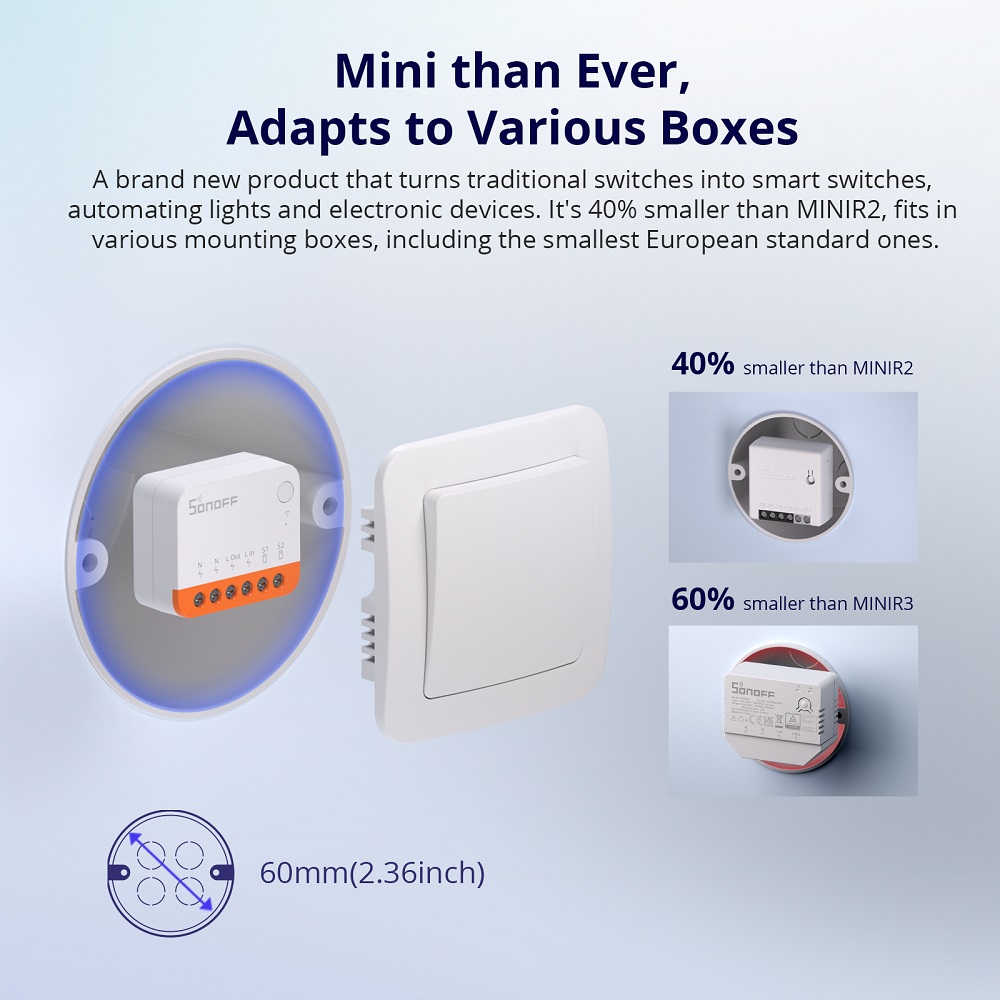 Sonoff Mini R4 Extreme Wifi Sm - Smart Home Life review and price
